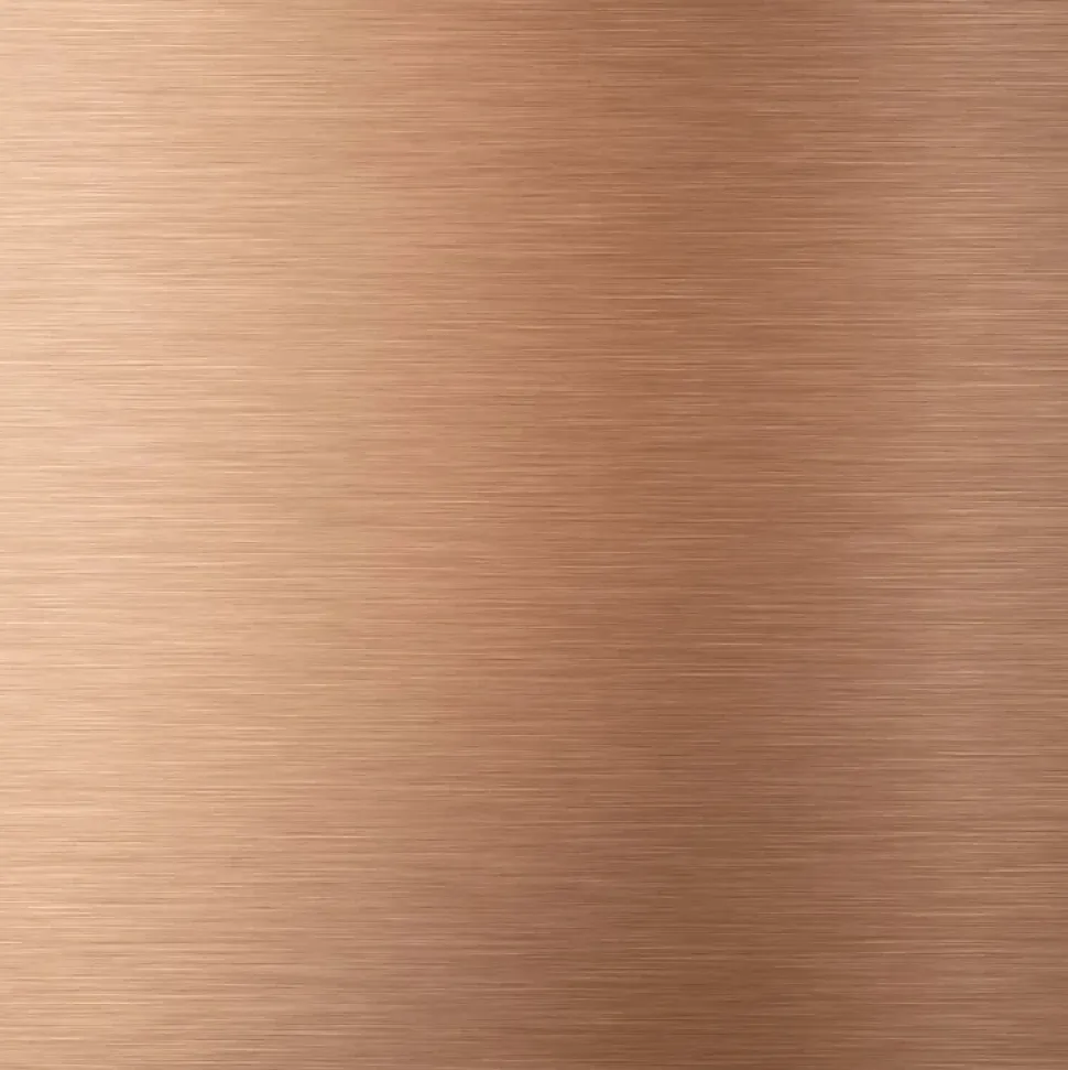 Crédence cuisine en aluminium - effet industriel cuivre - 300x20 cm (en 3 bandeaux)