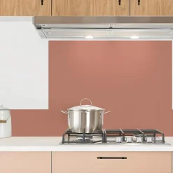 Crédence cuisine en aluminium - essentiel terracotta - 200x20 cm (en 2 bandeaux)