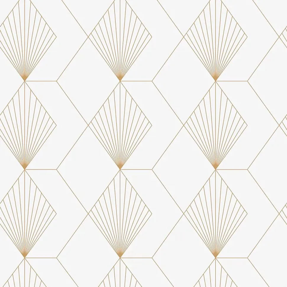 Crédence cuisine en aluminium - art déco blanc 240x50 cm (en 2 bandeaux)