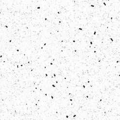Crédence cuisine en aluminium - motif terrazzo blanc et noir - 200x20 cm (en 2 bandeaux)