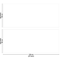 Crédence cuisine en aluminium - essentiel blanc - 240x50 cm (en 2 bandeaux)