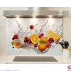 Crédence cuisine fond de hotte Bain de fruits 6 - Verre trempé - L 90 cm x H 50 cm - MaCrédenceDéco