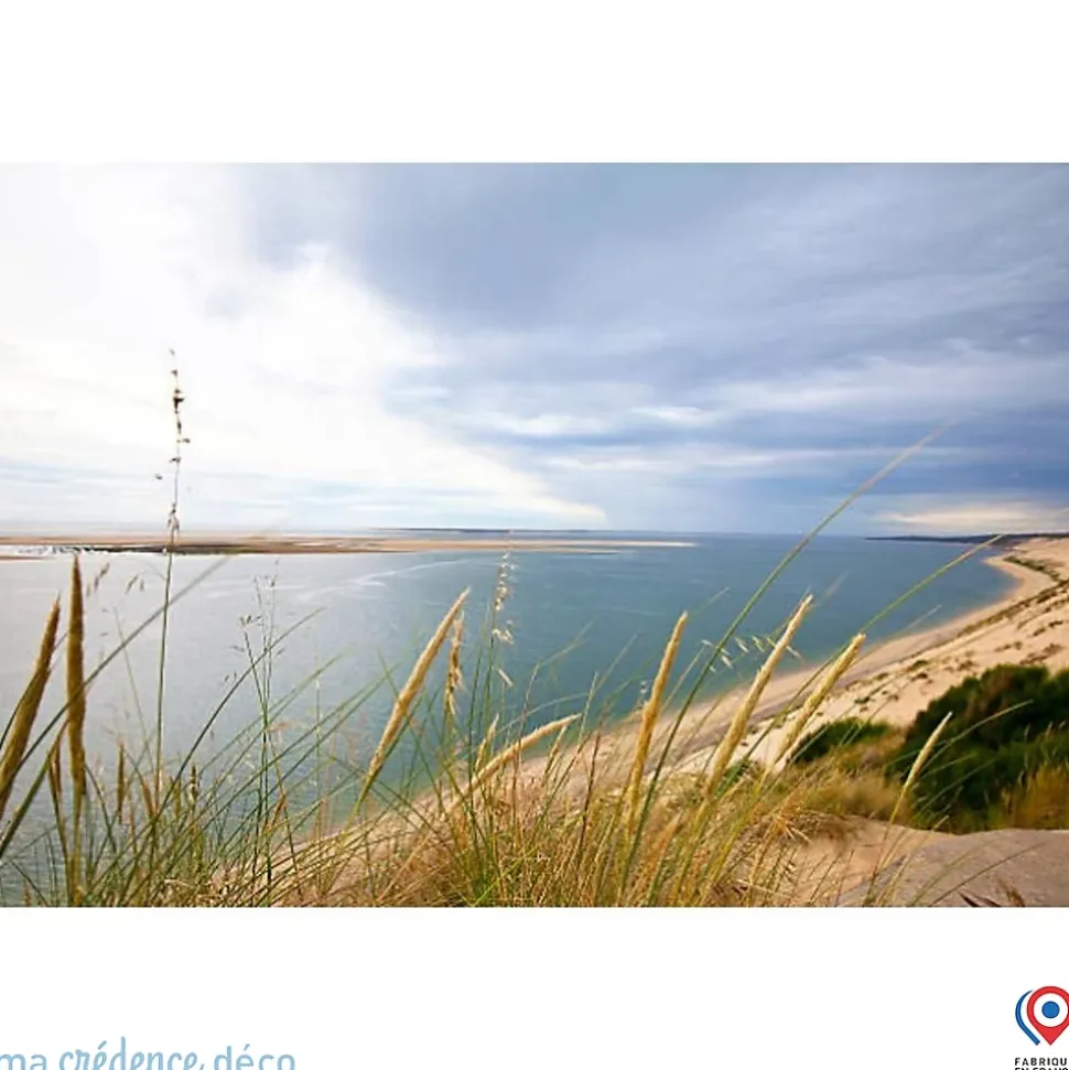 Crédence cuisine fond de hotte Dunes du pilat - Alu composite - L 70 cm x H 60 cm - MaCrédenceDéco