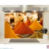 Crédence cuisine fond de hotte Epices colorées 2 - Verre trempé - L 90 cm x H 70 cm - MaCrédenceDéco