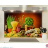 Crédence cuisine fond de hotte Cuisine italienne authentique - Verre trempé - L 90 cm x H 70 cm - MaCrédenceDéco