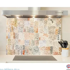 Crédence cuisine fond de hotte Rythmes d'une plantation, Paul Klee - Alu composite - L 90 cm x H 50 cm - MaCrédenceDéco