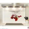 Crédence cuisine fond de hotte Bain de fraises 2 - Alu composite - L 70 cm x H 60 cm - MaCrédenceDéco