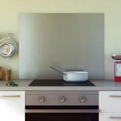 Crédence cuisine fond de hotte Inox - l 80 x H 50 cm