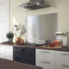 Crédence cuisine fond de hotte Inox - l 60 x H 50 cm