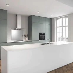 Crédence cuisine fond de hotte Inox - l 60 x H 50 cm