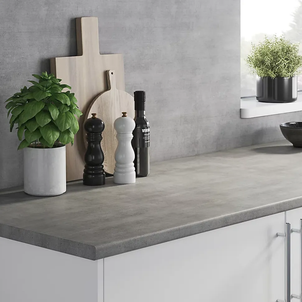 Crédence de cuisine aspect pierre claire l. 200 cm x H. 60 cm x Ep. 8 mm