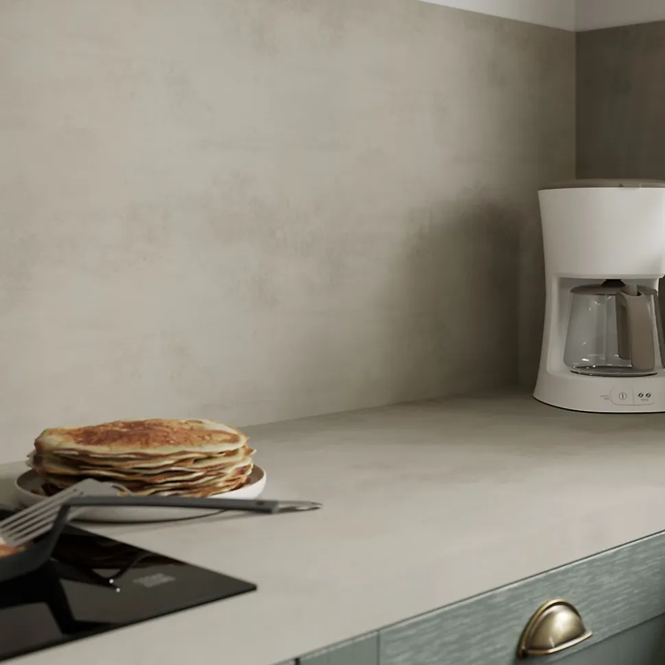 Crédence de cuisine aspect béton GoodHome Kala l. 300 cm x H. 60 cm x Ep. 8 mm