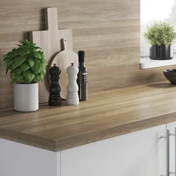 Crédence de cuisine aspect bois clair GoodHome Kala l. 200 cm x H. 60 cm x Ep. 3 mm