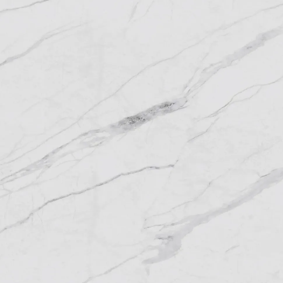 Crédence de cuisine auto-adhésive Caméléo aspect marbre blanc l. 200 cm x H. 40 cm x ép. 0,2 mm