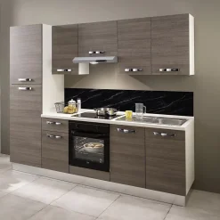 Crédence de cuisine auto-adhésive Caméléo aspect marbre noir l. 200 cm x H. 40 cm x ép. 0,2 mm