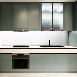 Crédence de cuisine blanc mat Lahti L. 200 x H. 60 cm