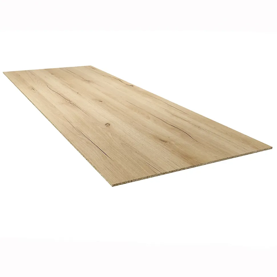 Crédence de cuisine décor bois naturel GoodHome Berberis l. 200 cm x h. 60 cm x ep. 8 mm