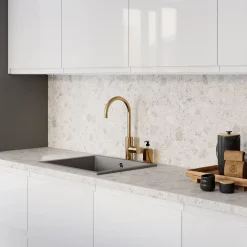 Crédence de cuisine décor ceppo gris GoodHome Berberis l.300 x H.60 x ép.0,8 cm