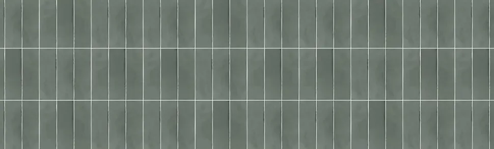 Crédence de cuisine décor Zellige vert l. 200 x H. 60 x Ep. 0,3 cm