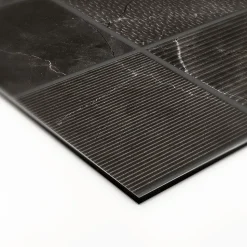 Crédence de cuisine effet marbre noir IDPanneaux L. 300 x H. 60 cm