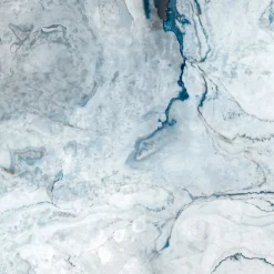 Crédence de cuisine effet marbre bleu lagon IDPanneaux L. 300 x H. 60 cm