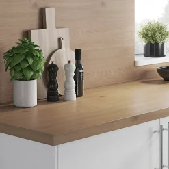 Crédence de cuisine effet bois brut Rustic GoodHome l. 200 x 60 cm x Ép. 8 mm