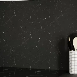 Crédence de cuisine effet pierre noir GoodHome Kala 300 x 60 cm