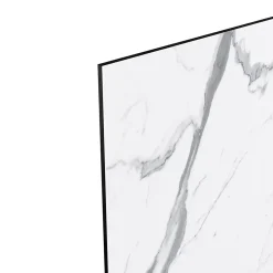 Crédence de cuisine Nepeta réversible aspect marbre blanc et pierre GoodHome L. 200 cm x H. 60 cm x Ep. 3 mm