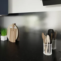 Crédence de cuisine réversible GoodHome cuivre et inox l. 200 cm x H. 60 cm x Ep. 3 mm