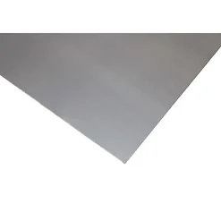 Crédence réversible aluminium brossé/brut 200x100x0.3cm + 3 profils finition U, ep.3mm, l.100cm, L.200cm