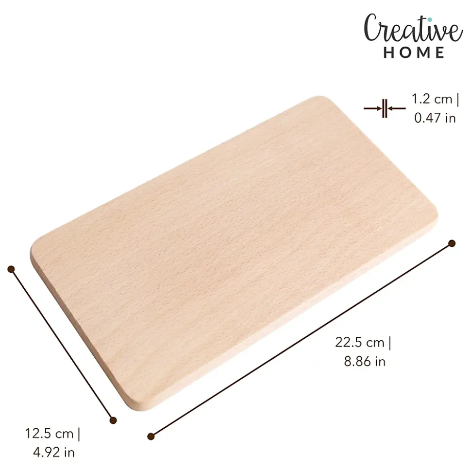 Creative Home Lot 10 Planches À Découper Bois 22,5 x 12,5 x 1,2 cm - Cuisine
