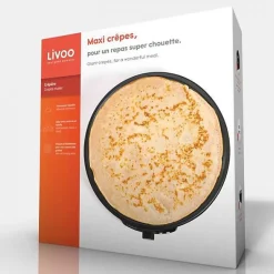 Crepiere Electrique LIVOO DOP196 30cm 1000W - Noir