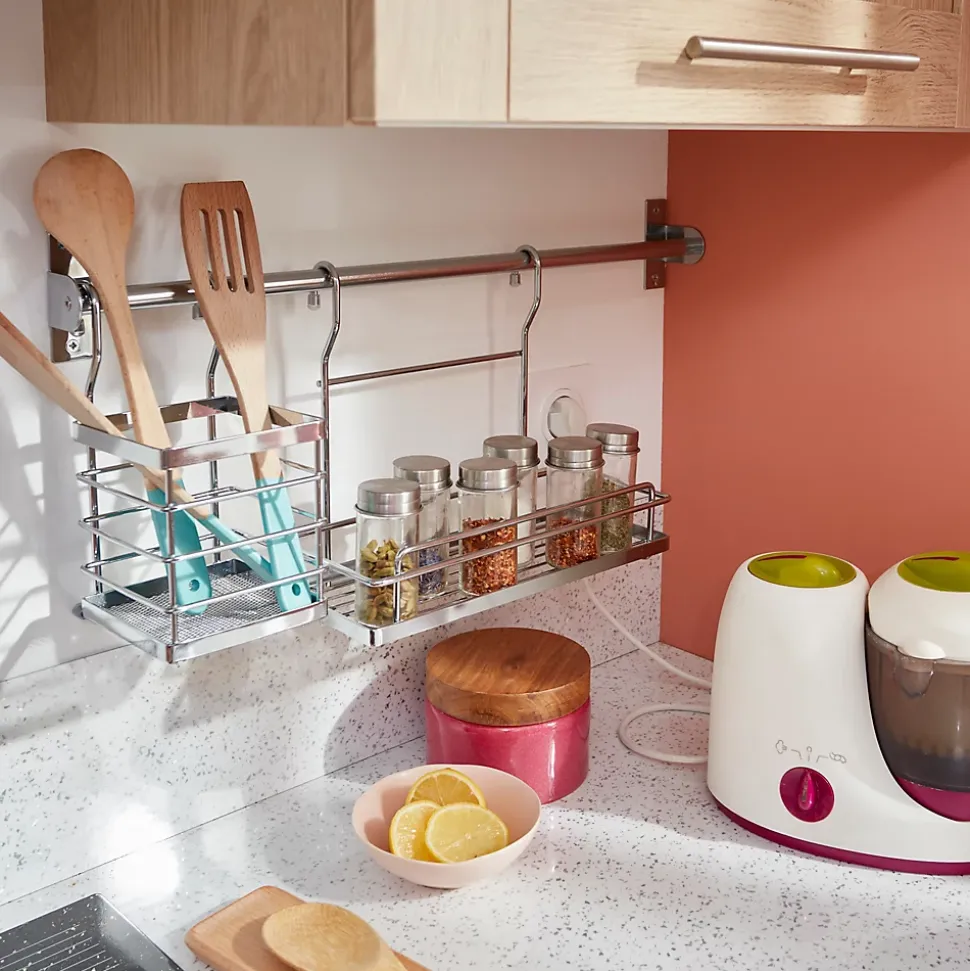 Crochet de rangement forme S Datil GoodHome inox vendu par 6 pièces