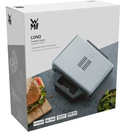 Croque-monsieur WMF LONO 870W acier inoxydable avec revêtement antiadhésif et fonction sandwichs
