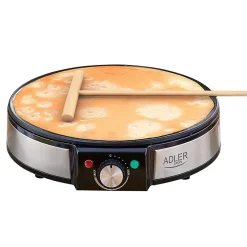 Crêpière ADLER AD 3058 - Diamètre plaque chauffante 30 cm - Puissance maximale 1600W, Contrôle de température en douceur