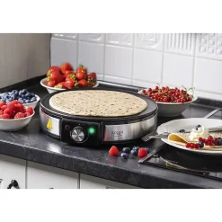 Crêpière ADLER AD 3058 - Diamètre plaque chauffante 30 cm - Puissance maximale 1600W, Contrôle de température en douceur