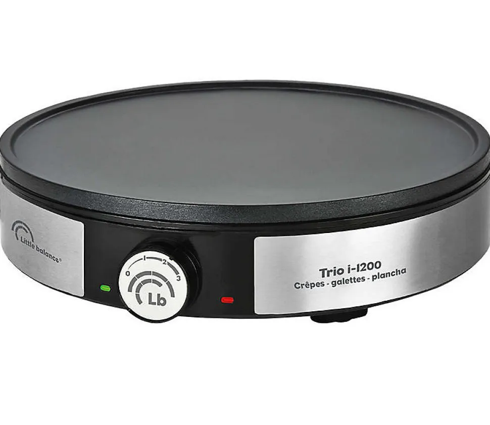 Crêpière 30cm 1200w inox Little Balance 8383 trio i-1200