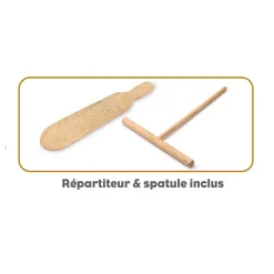 Crêpière électrique - LITTLE BALANCE - 33 cm - 1300W - Revêtement antiadhésif - Thermostat réglable
