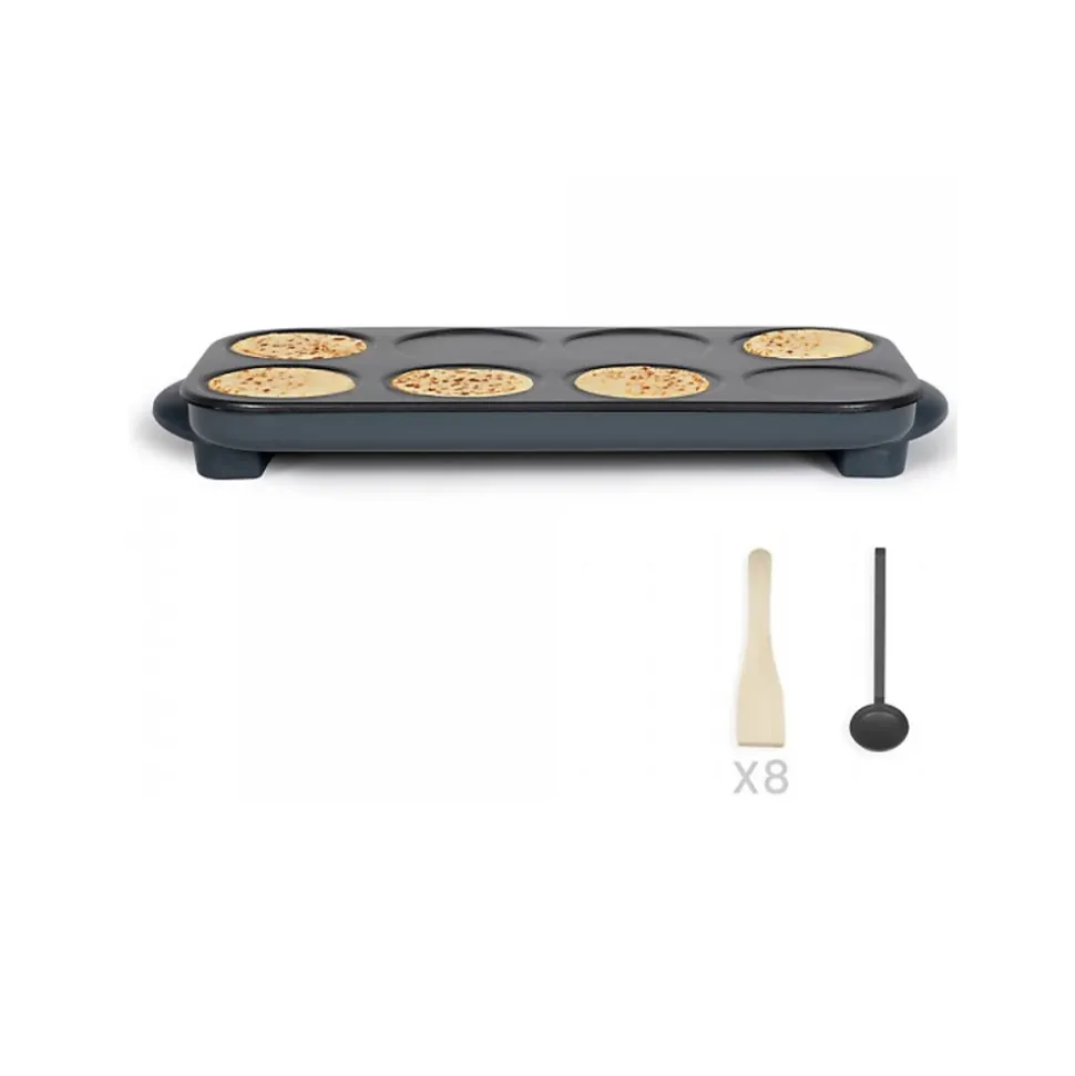 Crêpière 1500w 12 cm multi crêpes Livoo DOC186G maxi crêpes party