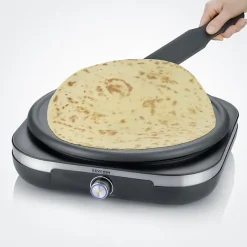 Crêpière XXL - SEVERIN - CM2199 - 1500 W - Diamètre 38 cm - Inox / Noir