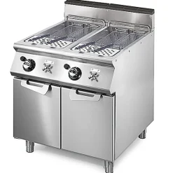 Cuiseur à Pâtes Gaz, 2 Bacs GN 2/3, Capacité 2X 26 Litres - Virtus - VS7080CPGS