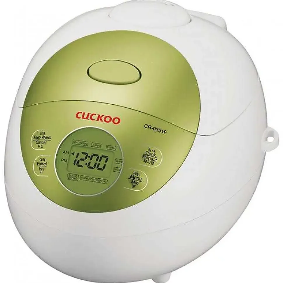 Cuiseur à riz Cuckoo CR-0351F en blanc et rouge, capacité 0.54L