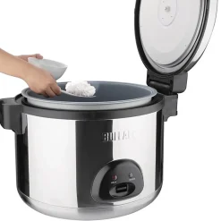 Cuiseur à Riz Grande Capacité en Inox - 9 Litres - Buffalo