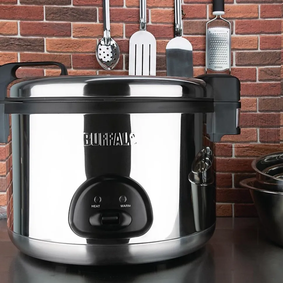 Cuiseur à Riz Grande Capacité en Inox - 9 Litres - Buffalo