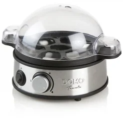 Cuiseur a oeufs DOMO - 400W DO9142EK - Indicateurs - Acier inoxydable - Jusqu'a 7 oeufs