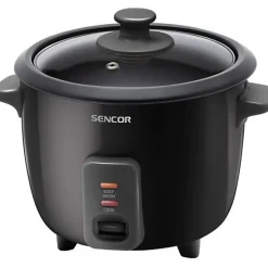 Cuiseur de Riz Electrique electrique Sencor - SRM 0601BK - Cuiseur a Riz avec Voyants Lumineux, 300 W, Noir