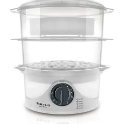 Cuiseur vapeur 2 paniers 800w blanc Taurus 968116000