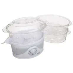 Cuiseur vapeur Puissance de 800 W. - 9L - Trois réservoirs de vapeur Steam Turbo transparents - Adler AD 633