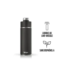 Cuisine art de la table Ninja Gourde isotherme Thirsti noire 530 ml