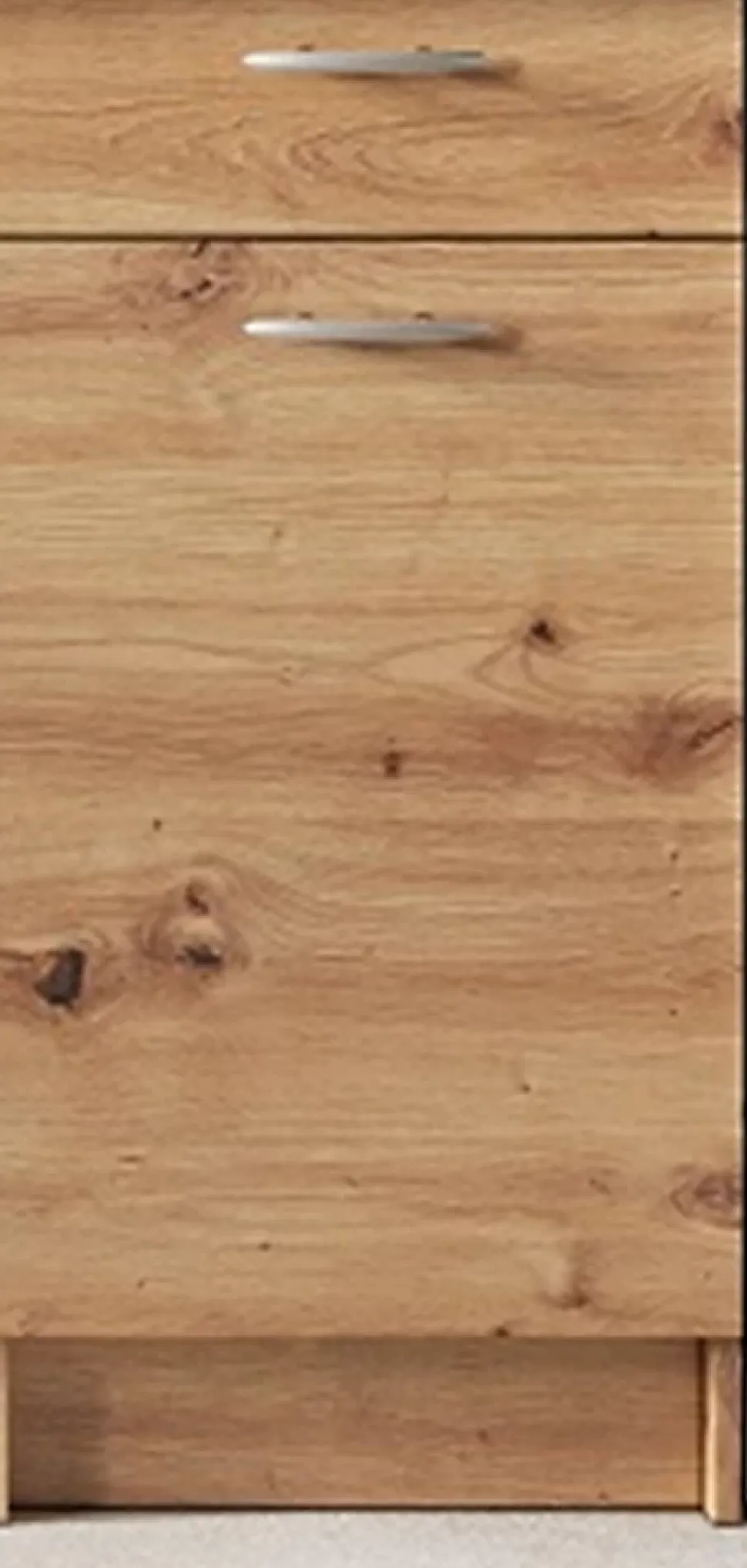 CUISINE COMPLETE 1ER PRIX MELA CHENE FONCE 2M40 NON MONTEE SANS ELECTROMENAGER 7 MEUBLES